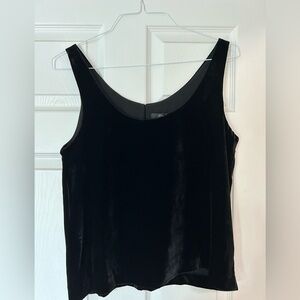 J. Crew Black Velvet top size 8